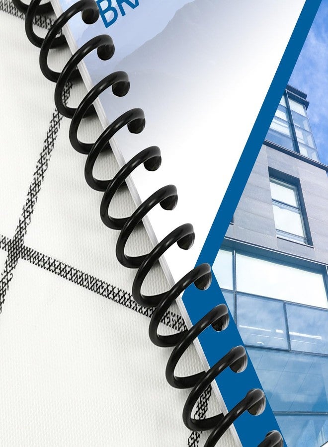 Kosh مجلد حلزوني أسود من كوش، مصنوع من البلاستيك عالي الجودة، بحلقات/لفائف/حلقات يدوية (25 مم) - Image 4