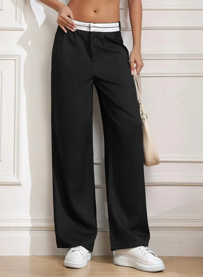 تايك تو بنطال سادة بأرجل مستقيمة