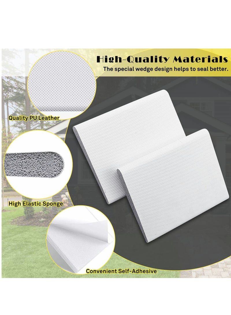 Captaintech Door Corner Seals Exterior Door Jamb Frame Seal Wedge Draft Stopper with Adhesive 10 Pack for Weather Stripping and Draft Protection Foam Corner Seal, Isolation of Noise - Image 3