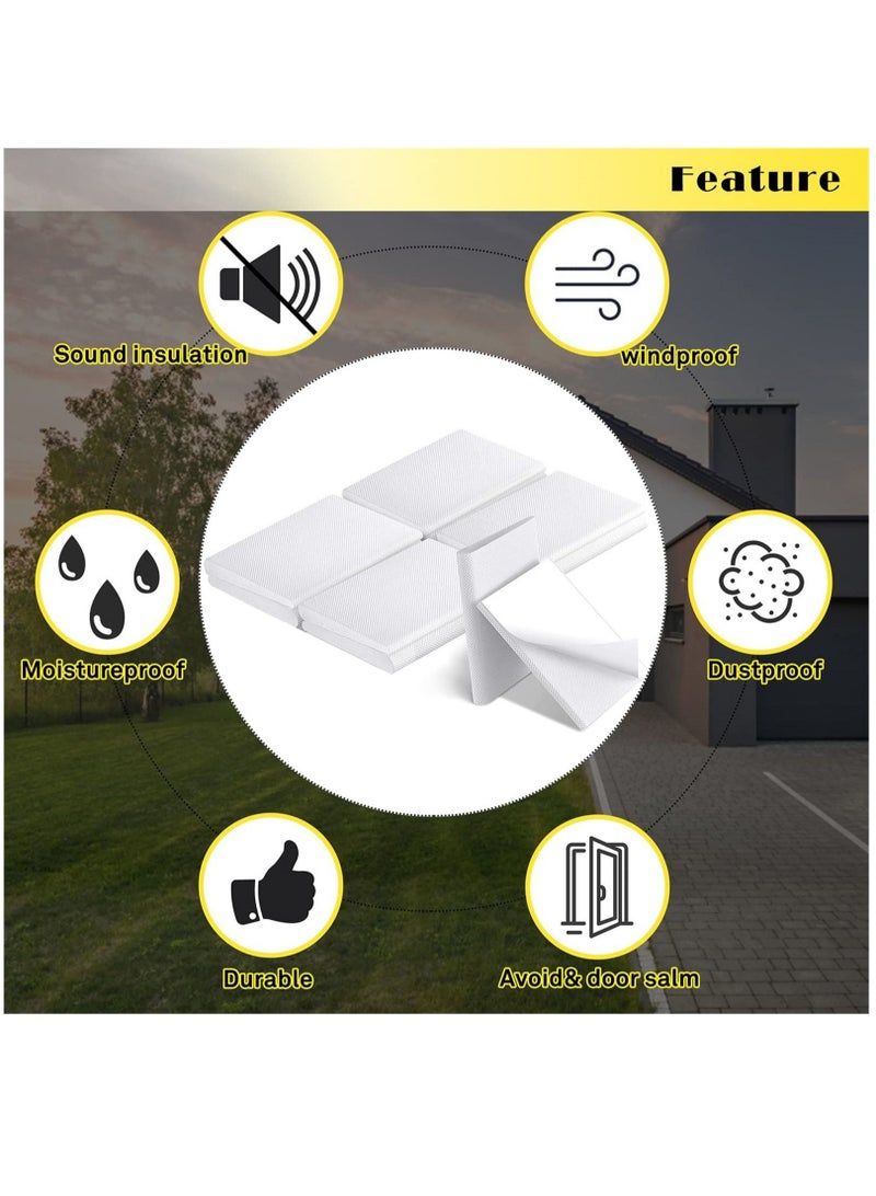 Captaintech Door Corner Seals Exterior Door Jamb Frame Seal Wedge Draft Stopper with Adhesive 10 Pack for Weather Stripping and Draft Protection Foam Corner Seal, Isolation of Noise - Image 5