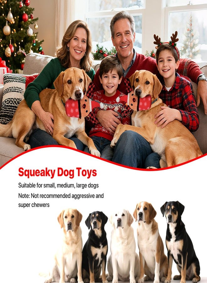 howaukf Christmas Dog Toys with Squeaker for Large Breed Interactive Dog Chew Toys for Puppies Small and Large Dogs Reindeer Squeaky Dog Training and Reduce Boredom (Cup Elk - Image 3