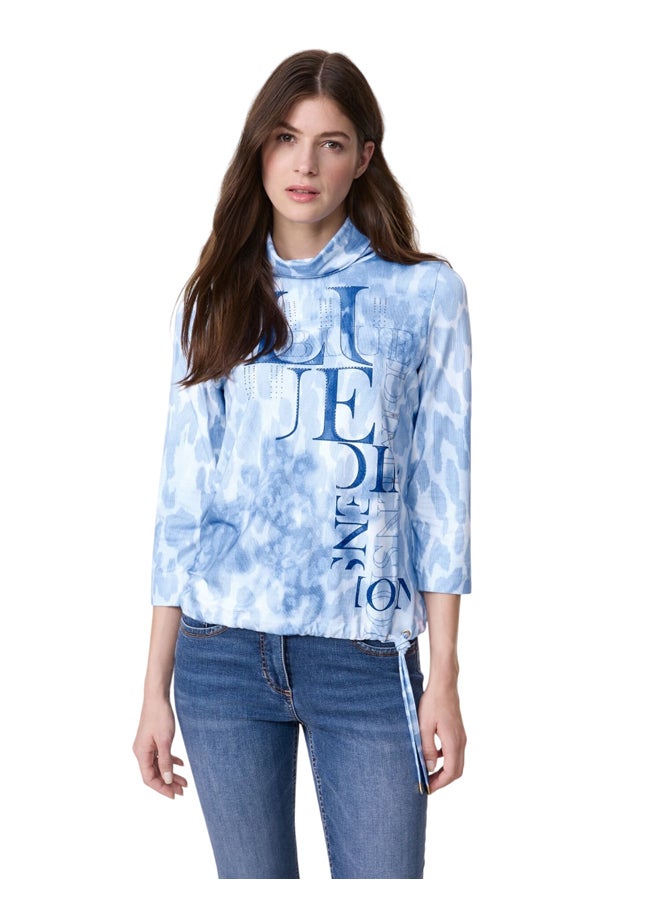 GERRY WEBER Drawstring 3/4-Sleeve T-Shirt  - Image 1