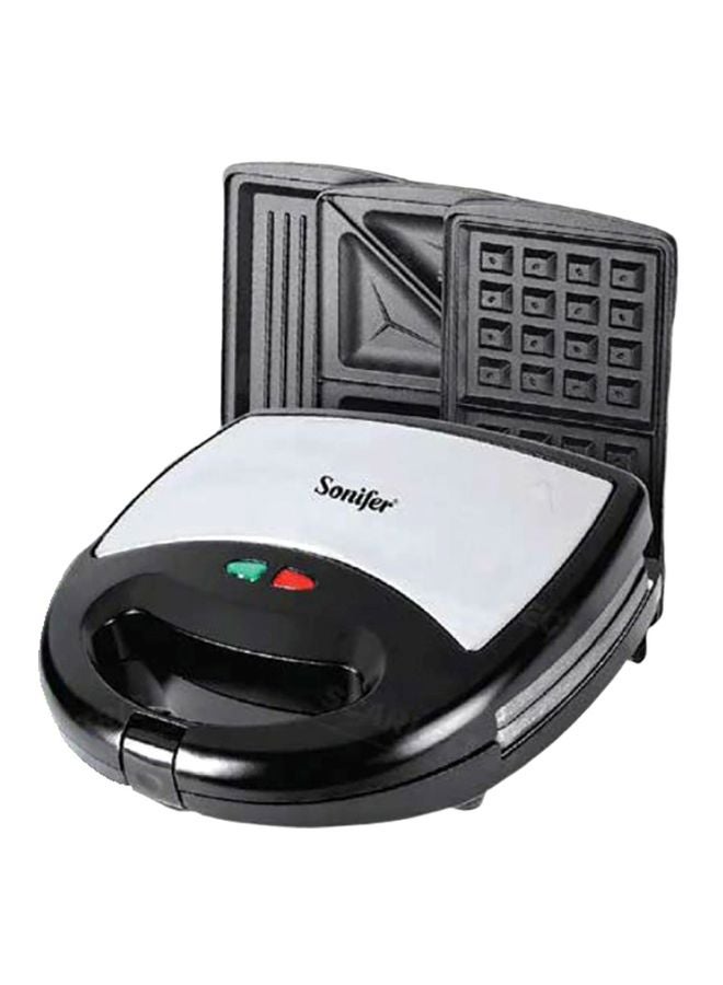 سونفير ماكينة صنع سندويشات 3 في 1 بقدرة 700 وات 700 W SF-6050 أسود - Image 2