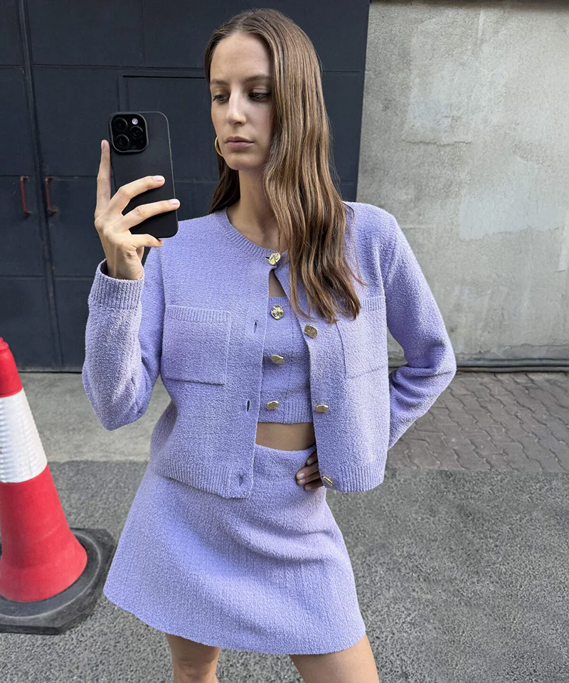 ابيكول Textured Knit Jacket