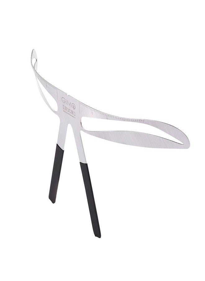 Semme Eyebrow Mapping Tool,Eyebrow Patterns DIY Stencil, Stainess Steel Eyebrow Ruler Measurement Microblading Permanent Gold Ratio Positioning Tool(European Eyebrow)  - Image 2