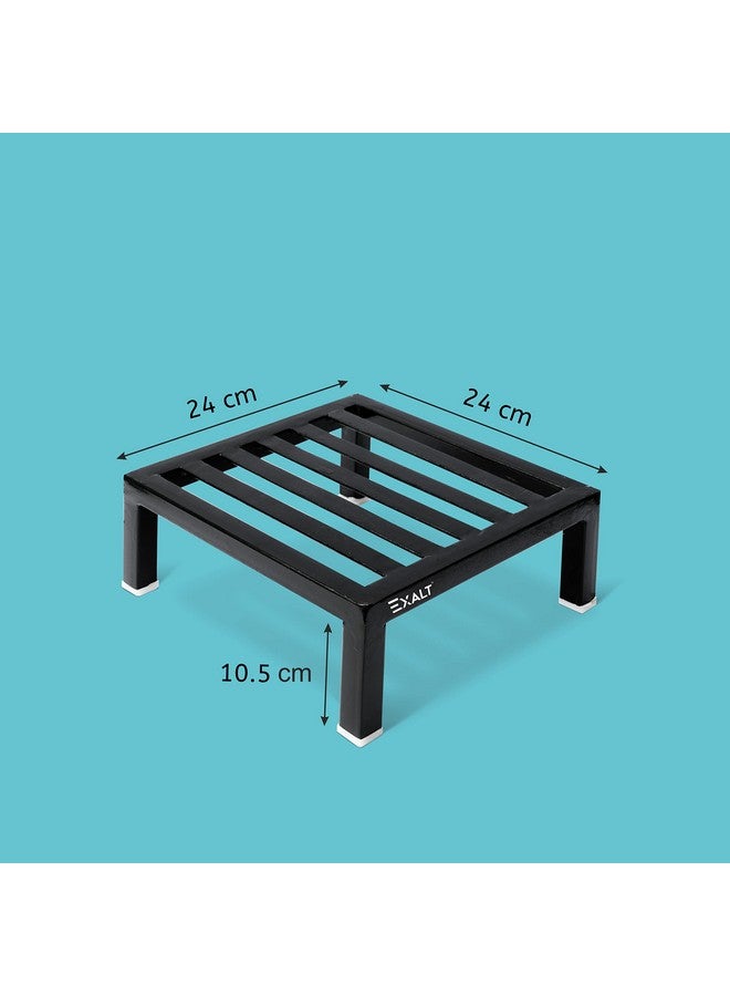EXALT® Flower Pot Stand Outdoor Plants / Pot Stands For Indoor plant of High Grade Metal in Black Color (Pack Of 1) - Image 2