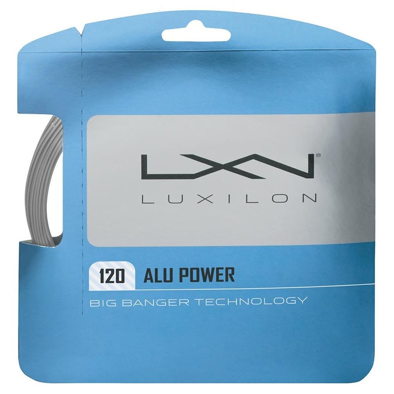 luxilon WILSON Luxilon ALU Power 120 Tennis String - Set, Grey, 1.20mm - Image 1