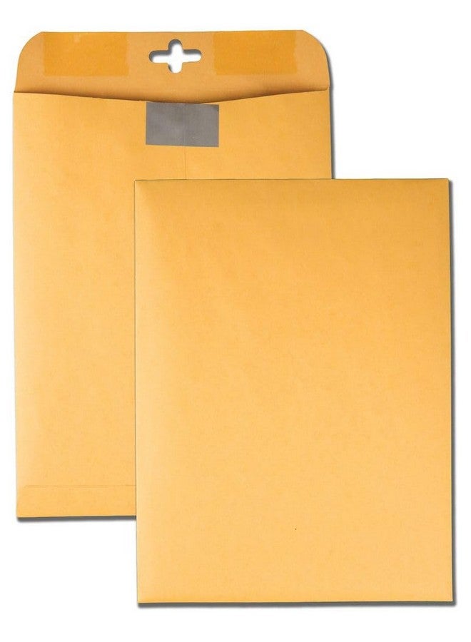Quality Park 9 X 12 Postage Saving Clearclasp Envelopes With Reusable Reditac Closure & Gummed Flap 28 Lb Kraft Paper 100 Per Box (Qua43568) - Image 1