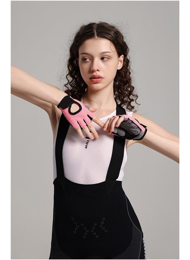 yongsheng Gym Weight Lifting Half Finger Gloves L，spacepower Workout Gloves, Weight Lifting Gloves for Women&Men, Lightweight Breathable Gym Gloves for Exercise  - Image 5