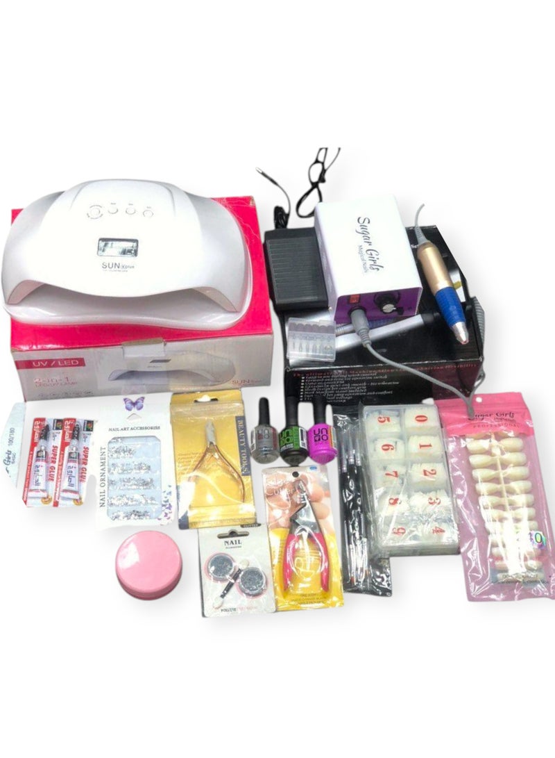 مجموعة العنايه بالأظافر وفنون تجميل الاظافر للمحترفين و المبتدئين للصالون والمنزل - Image 1