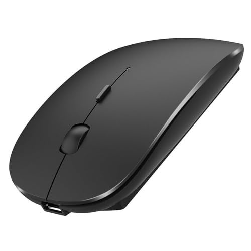PEIBO Bluetooth Wireless Mouse for Laptop mac MacBook ipad MacBook air MacBook pro pc Desktop Computer Windows Chromebook Notebook (Black) - Image 1
