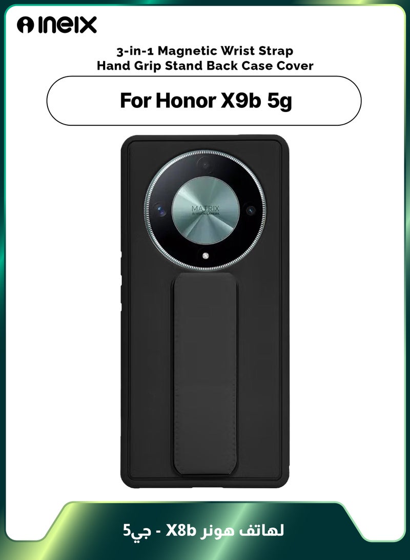 إينيكس جراب حماية 3 في 1 مغناطيسي ذو مسند للهاتف هونر X9b-أسود - Image 1