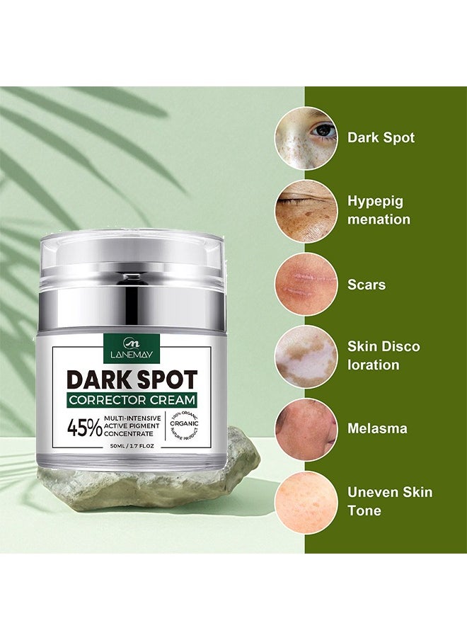 LANEMAY Multiple Efficacy-Daek Spot Corrector Cream - Dark Spot Remover for Face Dark Spot Corrector Cream Sun Spot Melasma Freckle Age spot Removal for Women and Men Improves Hyperpigmentation  - Image 2