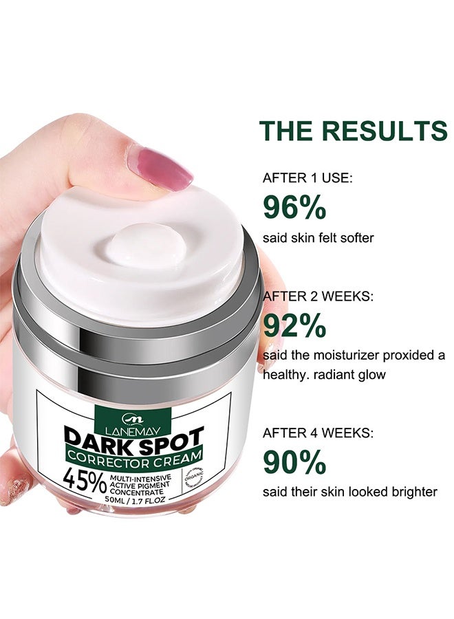 LANEMAY Multiple Efficacy-Daek Spot Corrector Cream - Dark Spot Remover for Face Dark Spot Corrector Cream Sun Spot Melasma Freckle Age spot Removal for Women and Men Improves Hyperpigmentation - Image 3