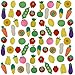 Cllayees 72 Pcs Assorted Fruit Pencil Erasers Toy Set Mini Vegetable Puzzle Erasers Bulk 3D Come Apart Gift for Kids Reward Party Favors Fruit and Vegetable - Image 2