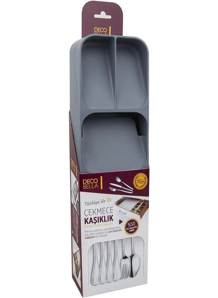 DECOBELLA 5 Compartment Drawer Cutlery Tray -