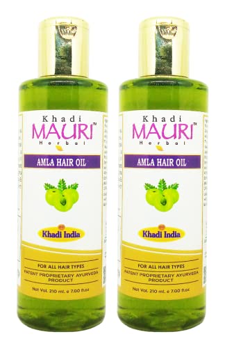 Khadi Mauri Amla Hair Oil - Pack of 2 Hair Oil (420 ml) - Image 4