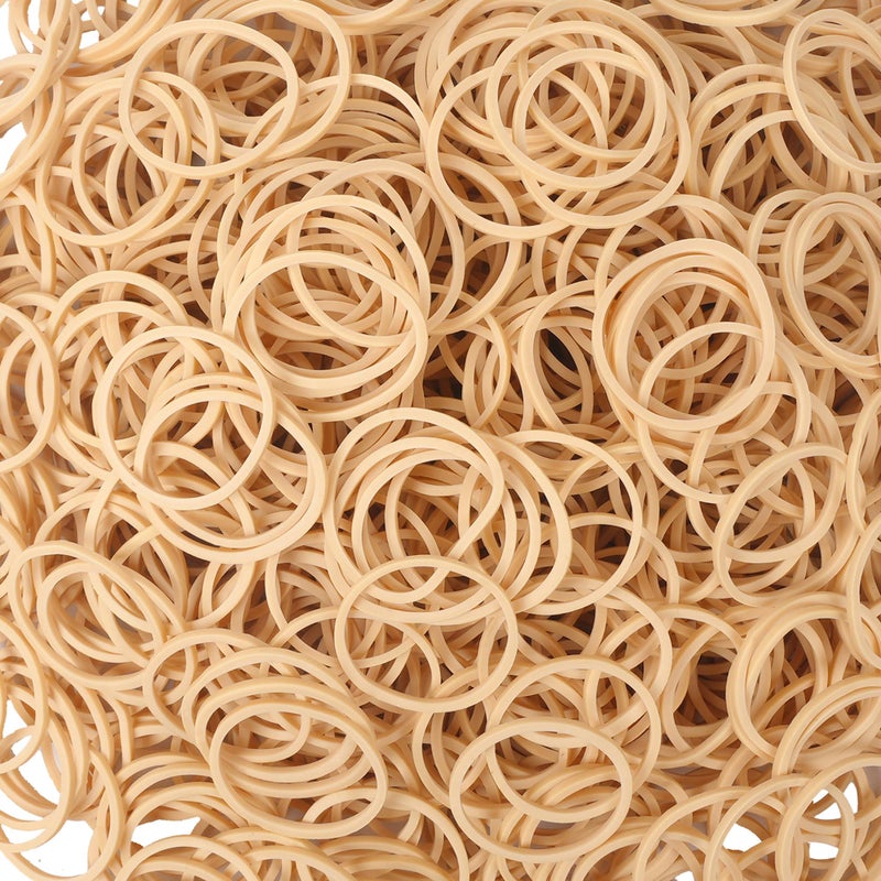 YOUOWO Rubber Bands Size #10 Beige 600 pcs Elastic Rubber Bands for Office Supplies money Trapped flowers - Image 3