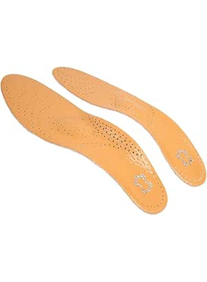 Arch Support Insoles For Flat Feet Orthotic Inserts Unisex Brown Size 37 38 - Image 1