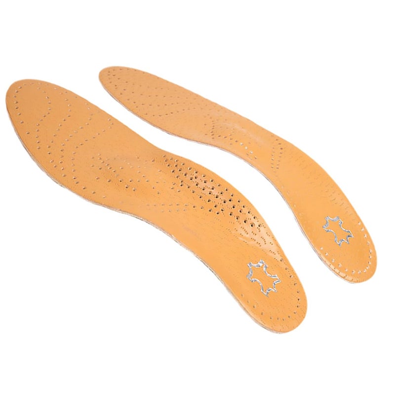 Arch Support Insoles For Flat Feet Orthotic Inserts Unisex Brown Size 37 38 - Image 2