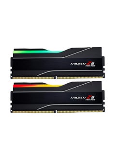 G.Skill ذاكرة وصول عشوائي DDR5 سعة 64 جيجابايت (2x32 جيجابايت) من سلسلة Trident Z5 Neo RGB (AMD Expo) 6000MT/s CL32-38-38-96 1.40V ذاكرة كمبيوتر مكتبي UDIMM - أسود غير لامع  - Image 1