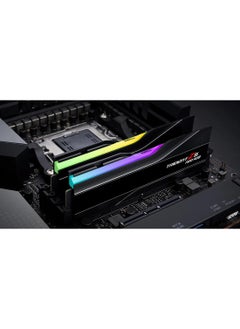 G.Skill ذاكرة وصول عشوائي DDR5 سعة 64 جيجابايت (2x32 جيجابايت) من سلسلة Trident Z5 Neo RGB (AMD Expo) 6000MT/s CL32-38-38-96 1.40V ذاكرة كمبيوتر مكتبي UDIMM - أسود غير لامع  - Image 2