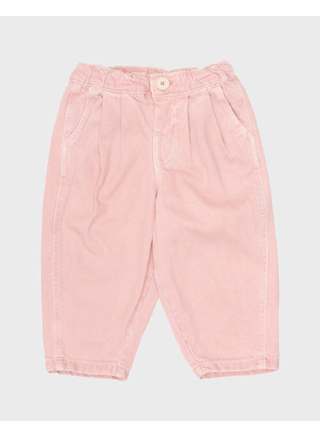 Zara trendy Minimalist Comfortable & Crisp Color-blocked Stitched Casual Pants For Kids - Image 1