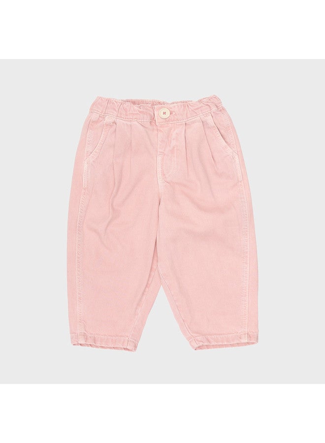 Zara trendy Minimalist Comfortable & Crisp Color-blocked Stitched Casual Pants For Kids - Image 2