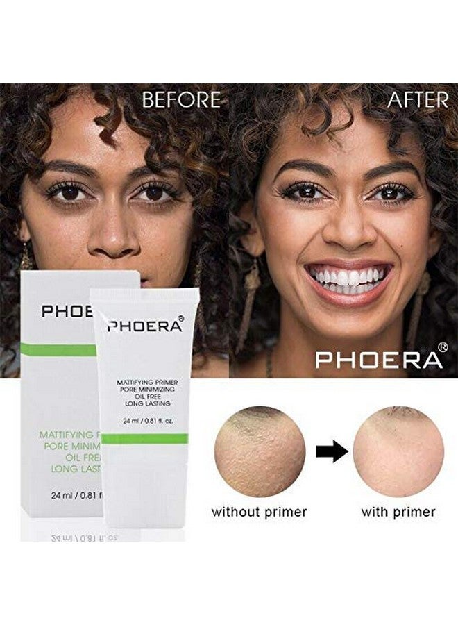 Phoera AQUAPURITY PHOERA FACE PRIMER Flawless Matte Finish Face Makeup Primer Oil Control Full Coverage Make Up Base beauty blender Long Lasting Moisturizing Pores Minimiser & Wrinkle Filler (24ml) - Image 2