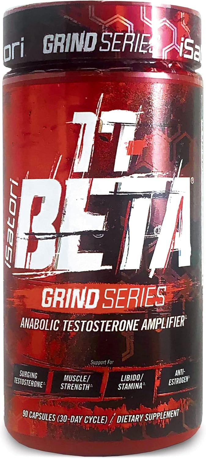 iSatori 17Beta Anabolic Testosterone Booster for Muscle Growth Strength  Stamina Test Boost Amplifier  Estrogen Blocker for Men with DHEA Fenugreek Seed Extract 90 Capsules - Image 1