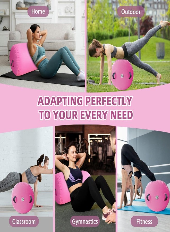 Vapaus Gymnastics Air Barrel Inflatable Tumbling Roller Mat Back Handspring Trainer Air Tumbler Octagon Barrel Gymnastics Equipment for Tumble Track Cheerleading Yoga Training Durable AntiSlip Double Seal Without Pump - Image 5