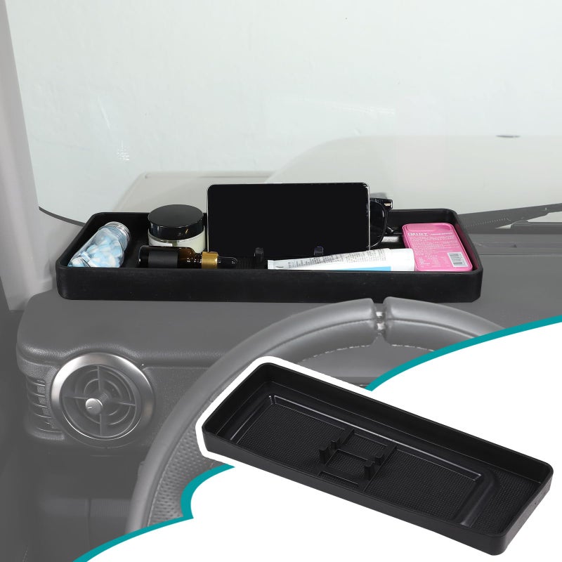 Hudiriy Auto Dashboard Storage Box Organizer Holder Tray Compatible with Ineos Grenadier 20202024 Car Center Console Dash Tray Storage Box Dashboard Interior Accessories