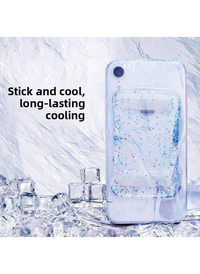 Generic Mobile Phone Cooling Sticker Heat Dissipation Sticker Summer Essential Heat Dissipation Artifact-Colour:Random Color Or Note - Five-piece Luxury Pack (heavy Users)  - Image 2