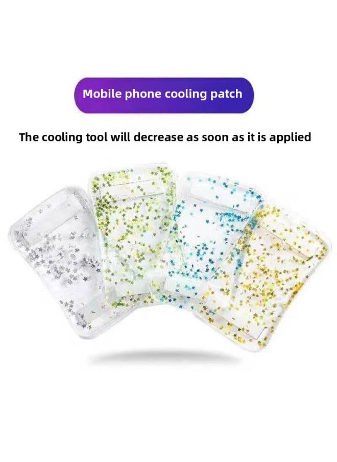 Generic Mobile Phone Cooling Sticker Heat Dissipation Sticker Summer Essential Heat Dissipation Artifact-Colour:Random Color Or Note - Five-piece Luxury Pack (heavy Users)  - Image 1