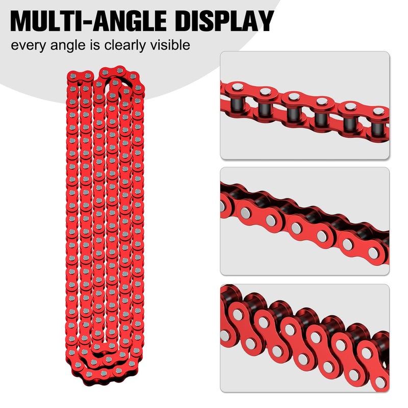 CILOYU Red 35 Chain Compatible with Mini Bike Coleman CT100U CC100X Baja DB30 Motovox MBX10 MBX11 Predator 79cc 97cc 100cc Mega Moto MM-B80 105cc Powersports Parts 140 Link 35 Chain Breaker - Image 3