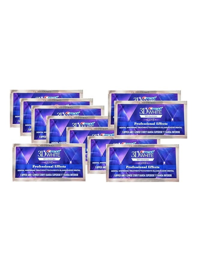Crest 3D Whitestrips Professional Effects Advanced Seal - 10 Pieces, 20 Strips 50grams