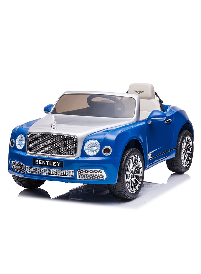 Rayfun Licensed Bentley 12V Electric Ride-On Car for Kids - Parental Remote Control, Leather Seat, LED Lights, MP3 Player, & Soft-Start Technology - Image 2