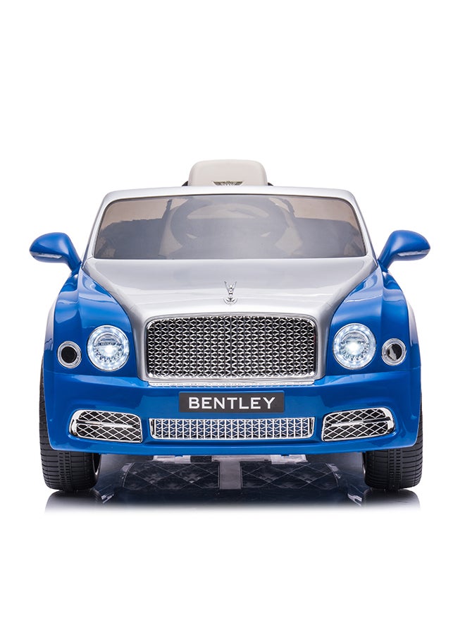 Rayfun Licensed Bentley 12V Electric Ride-On Car for Kids - Parental Remote Control, Leather Seat, LED Lights, MP3 Player, & Soft-Start Technology - Image 1