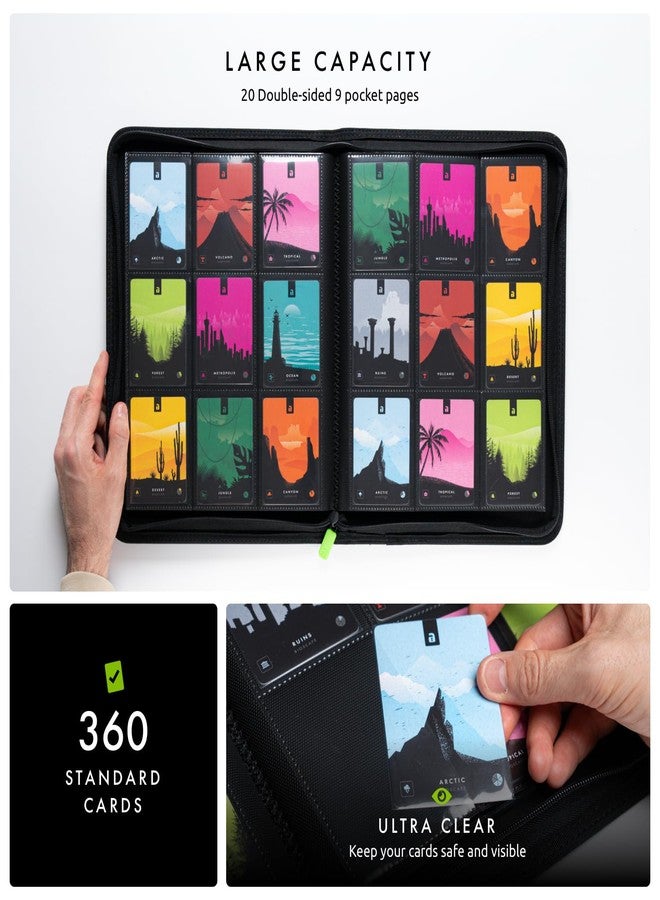 فولت إكس مجموعة هدايا Vault X ذات 9 جيوب Exo-Tec بسحاب أسود + 400 غلاف ورقي - Image 4