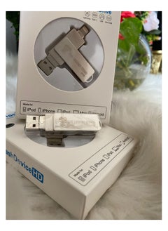 Generic 2TB USB Metal Flash Drive 3.0 for Iphone and Mac with Keyhole 3 in 1 Flash Drive OTG Type A USB + Lightning + Micro USB for Android, Ios Devices, PC's, Computers, Cars, Laptops  - Image 3