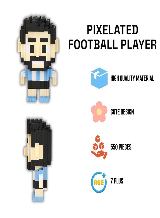Tresneria 3D Set of 10 Gift Bag with Character Kit, Return Gift Set, Ages 7+ (Pixelated Footballer, Set of 10) - Image 3