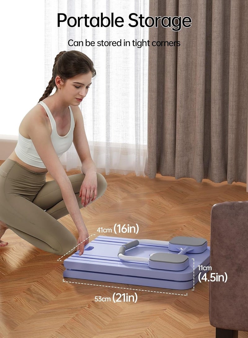 Generic Elbow Support Automatic Rebound Abdominal Board with Knee Mat &Timer，Ab Exercise Machine for Home，Multiple Exercise Modes, Flat Design Rebound Assist More When Beginners  - Image 4