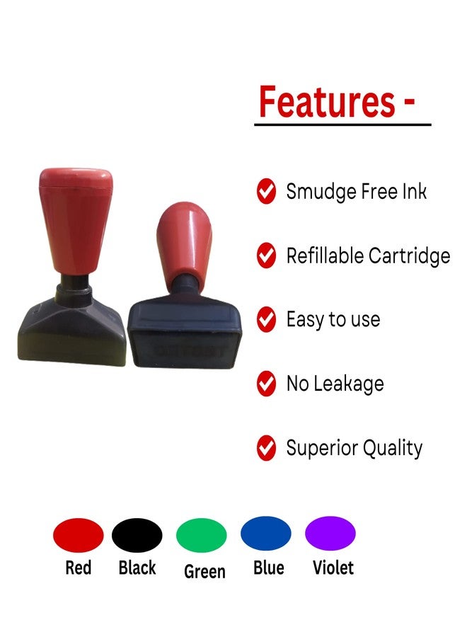 Monotech Enterprises Pre-Ink Stamp with Message Checked (Green) - Image 3