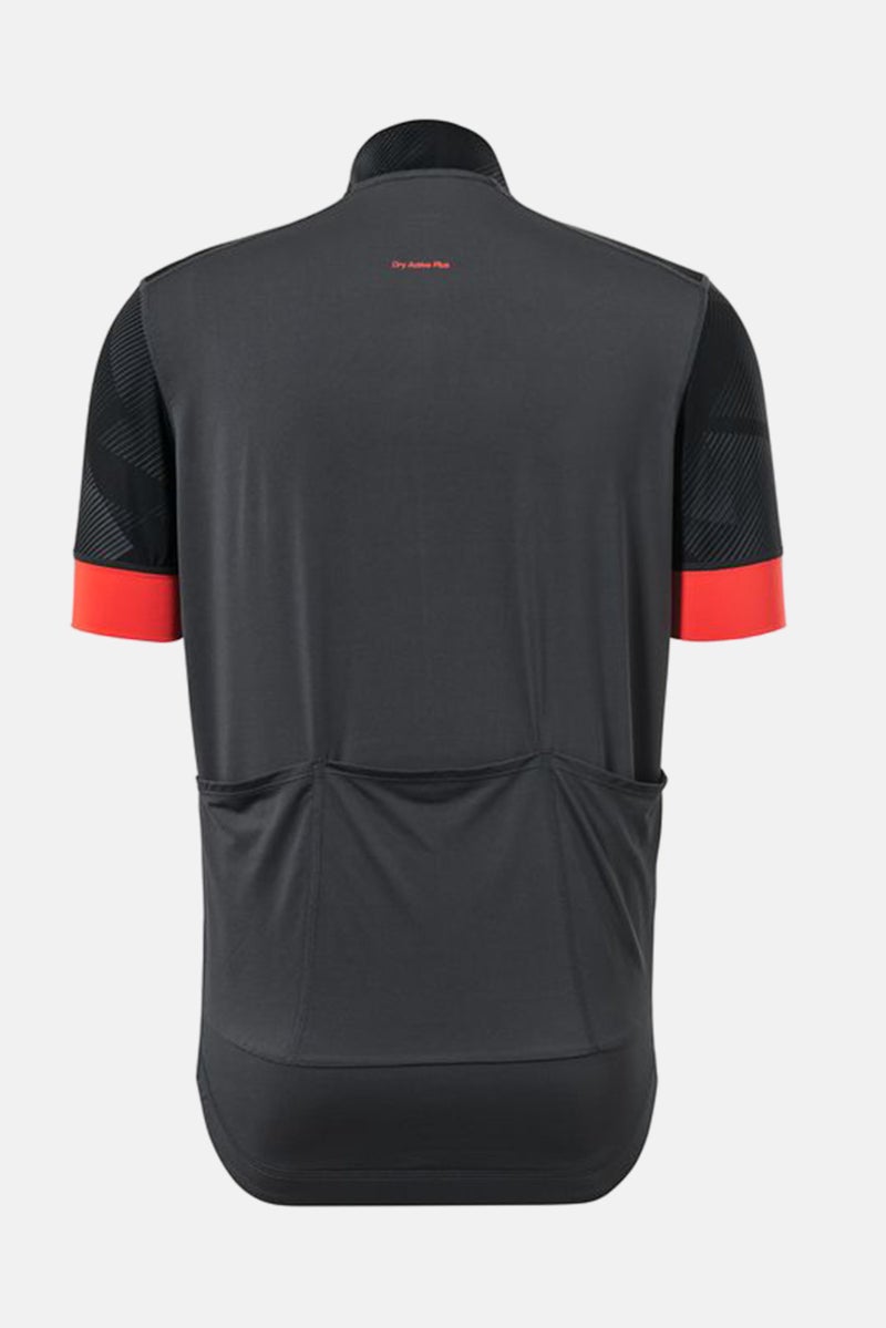 Tchibo Men Slim Fit Short Sleeves Cycling Jersey, Black  - Image 3