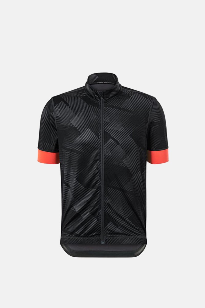 Tchibo Men Slim Fit Short Sleeves Cycling Jersey, Black  - Image 2