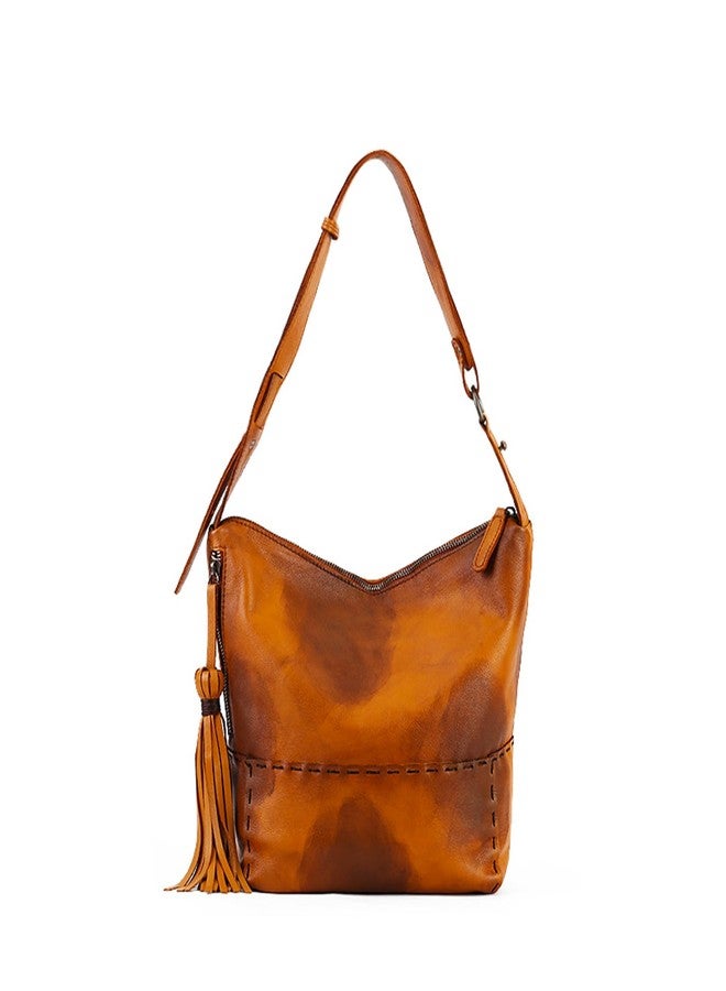 LETEULO Hobo Bag for Women Crossbody Bag Purse and Handbag Leather Shouler Bags (Brown) - Image 1