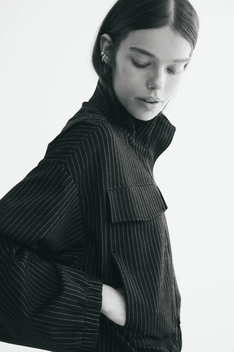 H&M  Funnel-collar jersey jacket for Women | Best Price UAE