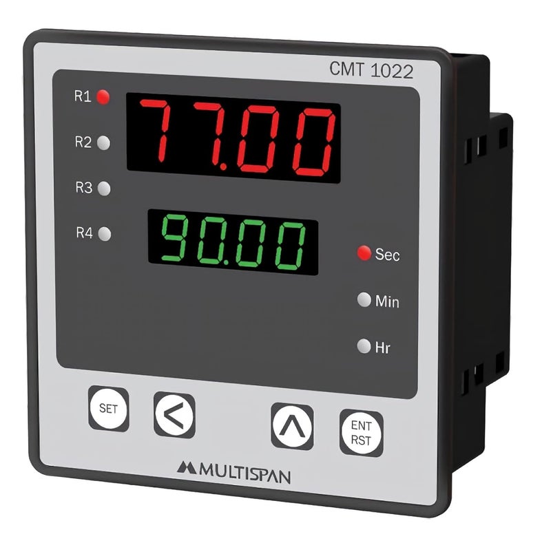 Multispan CMT1022 4 Chanell Programmable Combination Timer 96x96mm  - Image 1