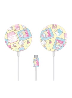 Applicable To For Apple MagSafe Charger Stickers Cartoon 12 Mobile Phone Magnetic Wireless Charging Scratch-resistant Film-Color:TN-MSF-0025
