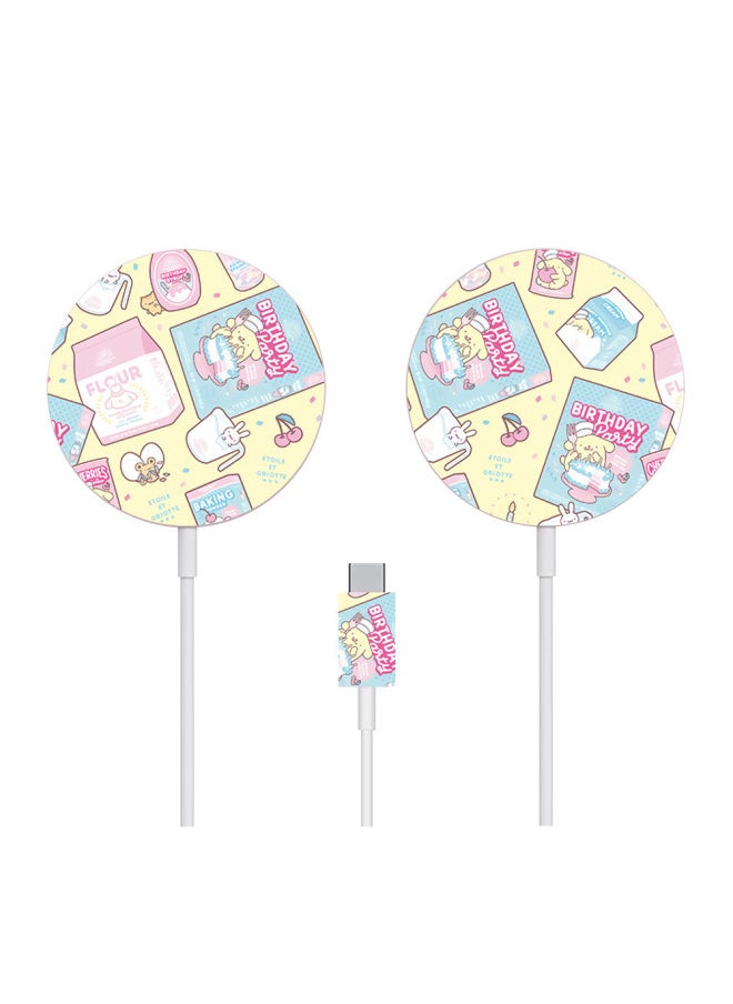 Generic - Applicable To For Apple MagSafe Charger Stickers Cartoon 12 Mobile Phone Magnetic Wireless Charging Scratch-resistant Film-Color:TN-MSF-0025 - Image 1